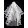 Veil - Pearl & Stone Embellishment - Multiple Layer - 38" - VL-V130IV